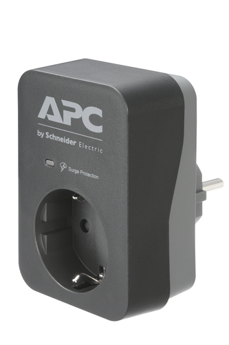 APC PME1WB-GR surge protector Black, Grey 1 AC outlet(s) 230 V