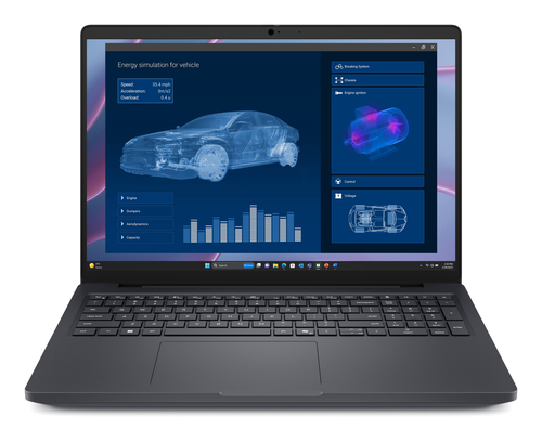 DELL Pro Max 16 MC16255 Copilot+ PC AMD Ryzen AI 7 PRO PRO 350 Station de travail mobile 40,6 cm (16") Full HD+ 32 Go LPDDR5x-SDRAM 512 Go SSD NVIDIA RTX PRO 500 Blackwell Wi-Fi 7 (802.11be) Windows 11 Pro Belge Noir