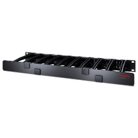 APC NetShelter - Gestionnaire câbles horizontal - 1U x 6p de profondeur - avec capot - Professionnels