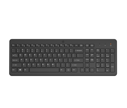 HP Wireless keyboard with 2.4 toetsenbord Thuis RF Draadloos Zwart