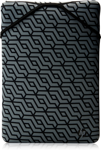 HP Reversible Protective 14.1-inch Geo Laptop Sleeve 14.1" Sleeve case Black, Gray