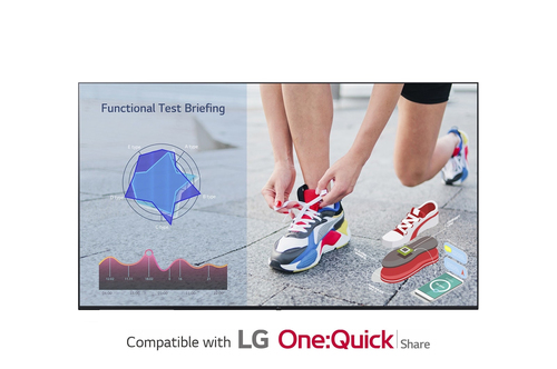 LG 86UL3J-B Digital signage flat panel 2.18 m (86") IPS Wi-Fi 330 cd/m² 4K Ultra HD Blue Web OS 16/7