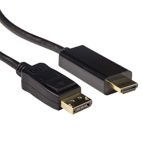 ACT AK3991 video cable adapter 3 m DisplayPort HDMI Black