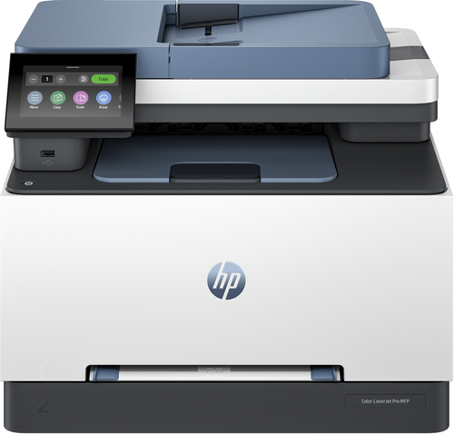 HP Color LaserJet Pro MFP 3302sdw, Color, Printer for Small medium business, Print, copy, scan, Wireless; Print from phone or tablet; Automatic document feeder; Two-sided printing; Scan to email; Scan to PDF; Front USB flash drive port; Touchscreen; TerraJet cartridge