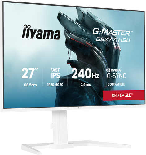iiyama G-MASTER GB2771HSU-W1 computer monitor 68.6 cm (27") 1920 x 1080 pixels White