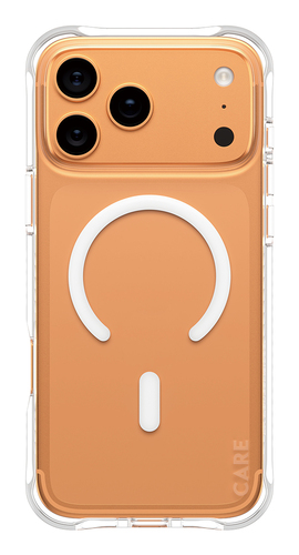 PanzerGlass CARE™ by ® Samba Case Transparent w. White MagSafe iPhone 17 Pro Max