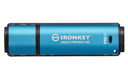 Kingston Technology IronKey 512GB Vault Privacy 50 AES-256 versleuteling, FIPS 197 Kingston Technology IronKey 512GB Vault Privacy 50 AES-256 versleuteling, FIPS 197