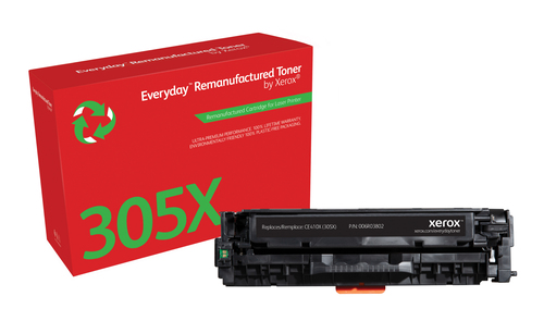 Everyday ™ Black Toner by Xerox compatible with HP 305X (CE410X), High capacity