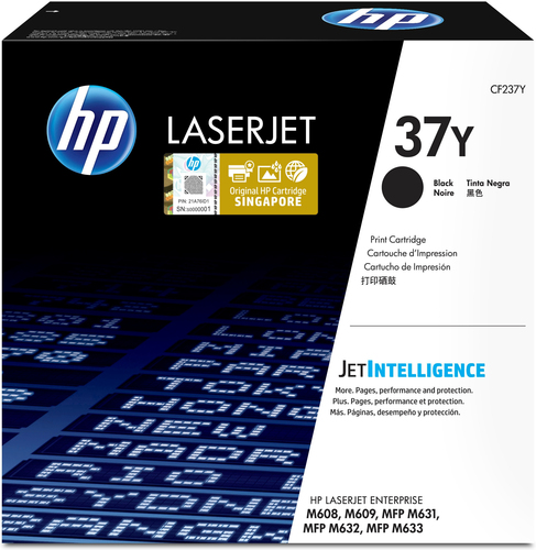 HP 37Y Extra High Yield Black Original LaserJet Toner Cartridge