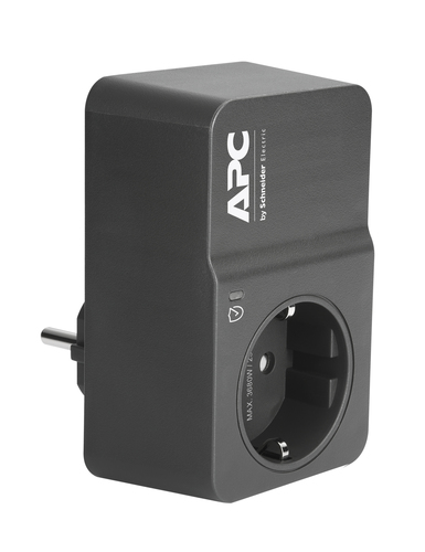 APC PM1WB-GR surge protector Black 1 AC outlet(s) 230 V