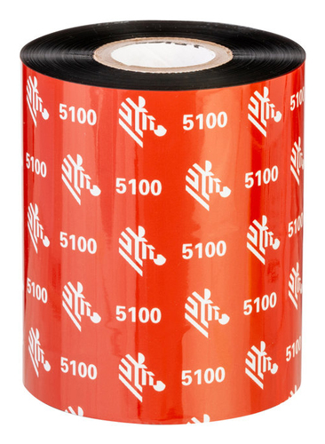Zebra 5100 Resin thermal ribbon 450 m Zwart
