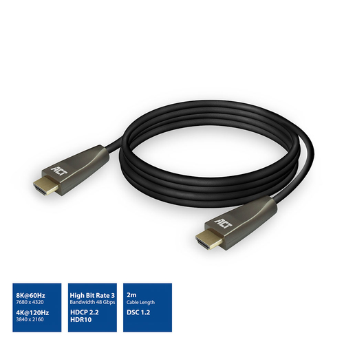 ACT AC3909 HDMI cable 2 m HDMI Type A (Standard) Black
