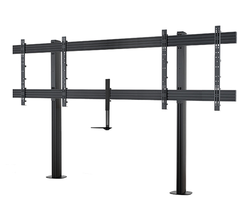 B-Tech SYSTEM X - XXL Twin Screen VC Bolt-Down Stand (VESA 1000 x 800)