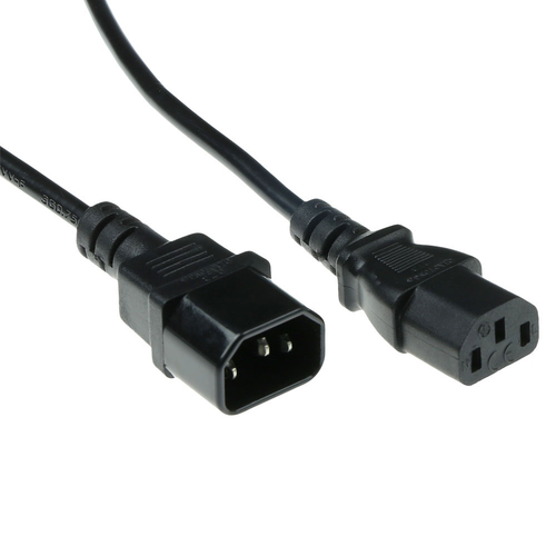 ACT AK5165 power cable Black 0.9 m C14 coupler C13 coupler
