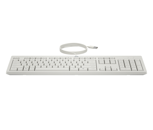 HP 225 Wired Mouse and KB G2 CWH Belgium - English localization AZERTY - Maus - AZERTY clavier Souris incluse Bureau USB Blanc