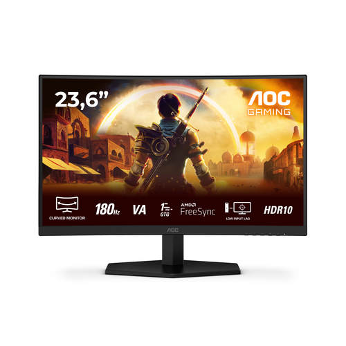 AOC G4 C24G42E écran plat de PC 59,9 cm (23.6") 1920 x 1080 pixels Full HD LED Noir, Rouge