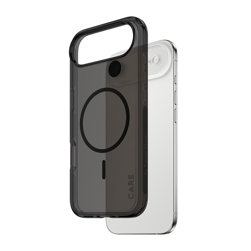 PanzerGlass CARE™ by ® Urban Explorer Case Smokey w. Black MagSafe iPhone Air mobiele telefoon behuizingen Hoes Zwart