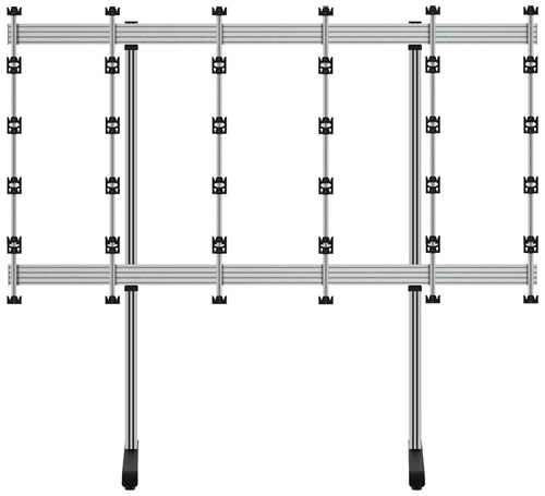 B-Tech SYSTEM X - Floor Stand for INFiLED WP Series 5x5 DVLED Videowalls