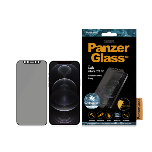 PanzerGlass ® Privacy Screen Protector iPhone 12 | 12 Pro | Edge-to-Edge Clear screen protector Apple 1 pc(s)