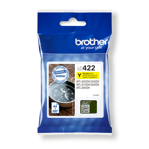 Brother LC422Y ink cartridge 1 pc(s) Original Yellow