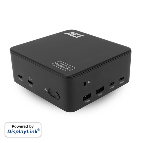 ACT Universal USB-C Docking Station 4K, for 3 HDMI/DisplayPort monitors, DisplayLink