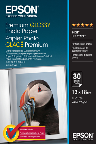 Paper/Prem Glossy 130x180mm 255gm2 30sh