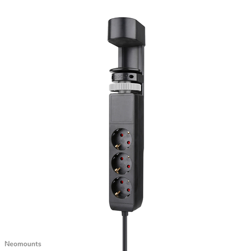 Neomounts DS22-840BL6 Desk socket with clamp and USB-C and USB-A ports - Quick charge