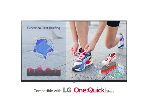 LG 43UL3J-M Signage Display Digital signage flat panel 109.2 cm (43") LCD Wi-Fi 300 cd/m² 4K Ultra HD Blue Web OS 16/7