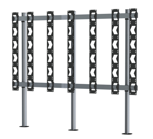B-Tech SYSTEM X - Bolt-Down Stand for Unilumin UpanelS 6x6 DVLED Videowalls