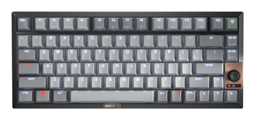 CHERRY KW 300 MX keyboard Home USB + Bluetooth QWERTY US English Black, Copper, Grey