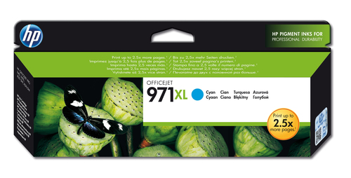 HP 971XL High Yield Cyan Original Ink Cartridge