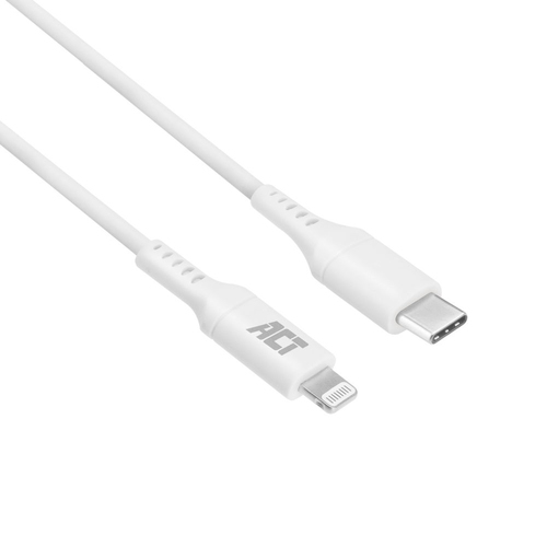 ACT AC3014 lightning cable 1 m White
