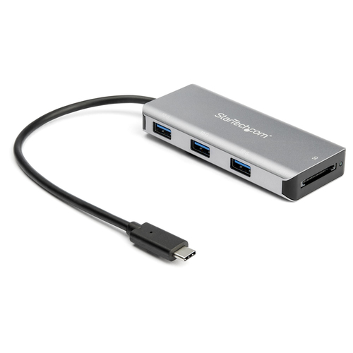 StarTech.com 3 Port 10Gbps USB C Hub with SD Card Reader - 3x USB-A & 1x SD Slot - Portable USB 3.1/3.2 Gen 2 Type C Adapter Hub - Laptop Hub - USB Bus Powered - Thunderbolt 3 Compatible~3 Port 10Gbps USB C Hub with SD Card Reader - 3x USB-A & 1x SD Slot - Portable USB 3.2 Gen 2 Type C Adapter Hub - Laptop Hub - USB Bus Powered - Thunderbolt 3 Compatible