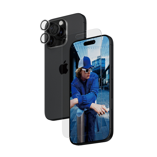 PanzerGlass ® 2-in-1 Bundle iPhone 16 Pro Doorzichtige schermbeschermer Apple 1 stuk(s)