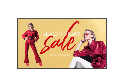 LG 110UM5K Digital signage flat panel 2.79 m (110") LCD Wi-Fi 500 cd/m² 4K Ultra HD Black Web OS 16/7