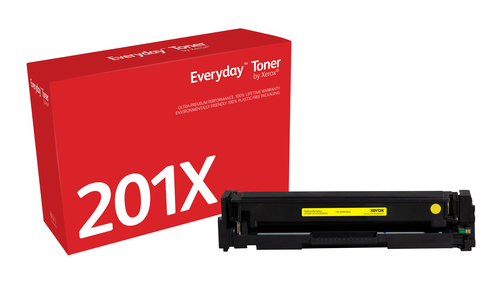 Everyday ™ Yellow Toner by Xerox compatible with HP 201X (CF402X/ CRG-045HY), High capacity