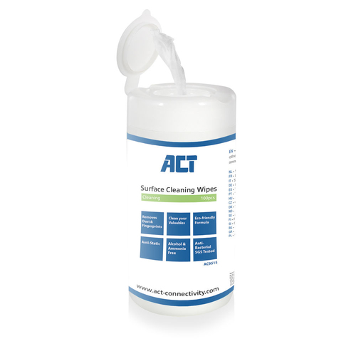 ACT AC9515 equipment cleansing kit LCD/LED/Plasma, Mobile phone/Smartphone, Tablet PC Equipment cleansing wipes