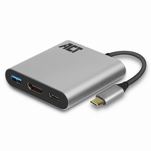 ACT AC7022 USB-C to HDMI multiport adapter 4K, USB hub, PD pass through