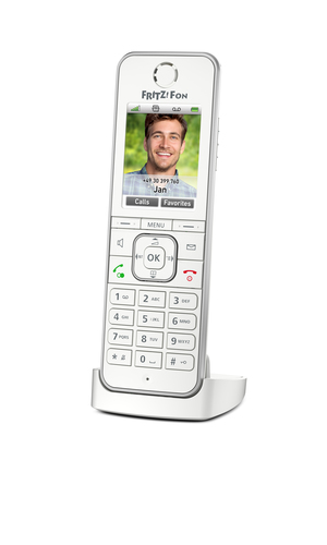 Fon FRITZ! C6 International Téléphone DECT Identification de l'appelant Blanc