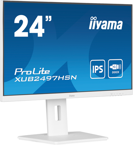 iiyama ProLite XUB2497HSN-W1 computer monitor 60.5 cm (23.8") 1920 x 1080 pixels Full HD LED White