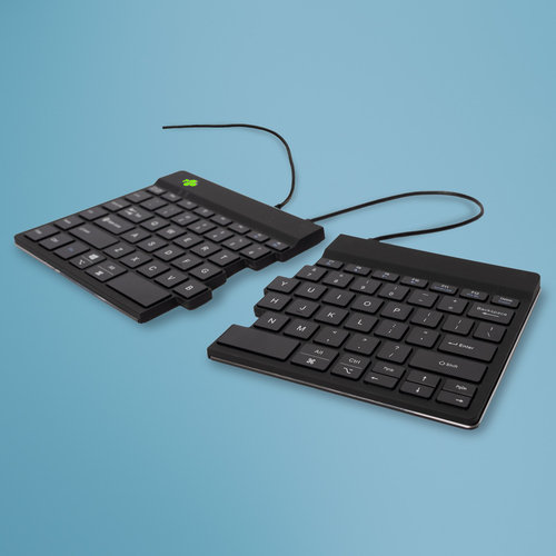 R-Go Tools Clavier ergonomique R-Go Split Break v2 avec logiciel de pause, clavier ergonomique divisé, QWERTY (US), Filaire, noir