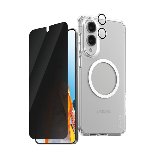 PanzerGlass ® | CARE by ® Flagship 3-in-1 Privacy Bundle Samsung S25 Edge Clear screen protector 1 pc(s)