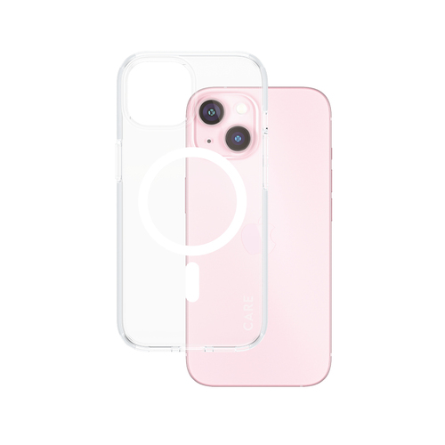 PanzerGlass CARE™ by ® Urban Combat Case Transparent w. White MagSafe iPhone 15
