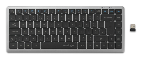 Kensington K75409WW clavier maison/bureau RF sans fil + Bluetooth QWERTY Gris