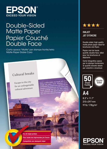 Paper/Double-Sided Matte A4 178gm2 50sh