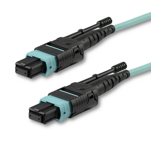 StarTech.com MPO12PL1M câble InfiniBand et à fibres optiques 1 m MPO/MTP Couleur aqua
