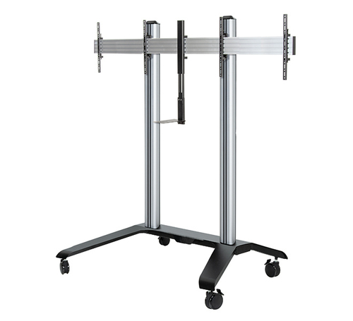 B-Tech Universal Twin Screen VC Trolley (VESA 600 x 400)