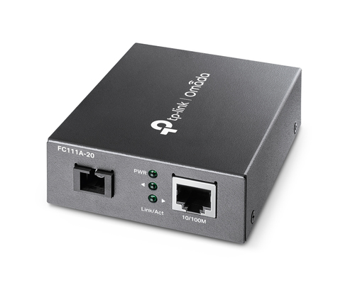 TP-Link Omada FC111A-20 netwerk media converter 100 Mbit/s Single-mode Zwart