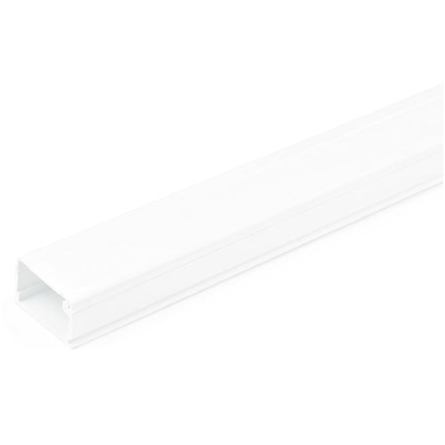 StarTech.com Chemin de Câbles PVC Robuste avec Couvercle et Ruban Adhésif - 32mm W x 20mm H - Longueur 2m - Passe Câble pour Câbles Réseaux/Électriques - Goulottes pour Câbles Muraux, Homologué UL