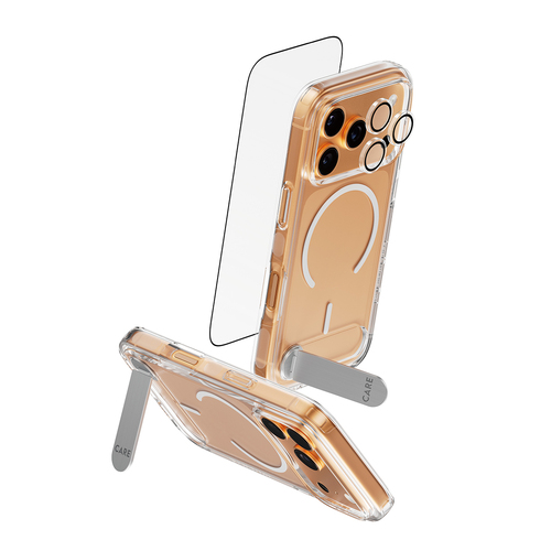 PanzerGlass ® | CARE by ® 3-in-1 Feature Kick Bundle iPhone 17 Pro Doorzichtige schermbeschermer Apple 1 stuk(s)